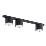 Emibig Lampa sufitowa Nano Stal Czarny | Nadaje Się Do 3x GU10 (AR111) - Max 12W