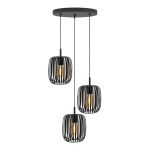 Eglo Lampa Wisząca Romazzina Stal Czarny | Nadaje Się Do 3x E27