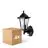Opakowanie 4x D'Lite Światło Ścienne Helora Czarny | IP44 - Nadaje Się Do 1x E27 - Czujnik Ruchu